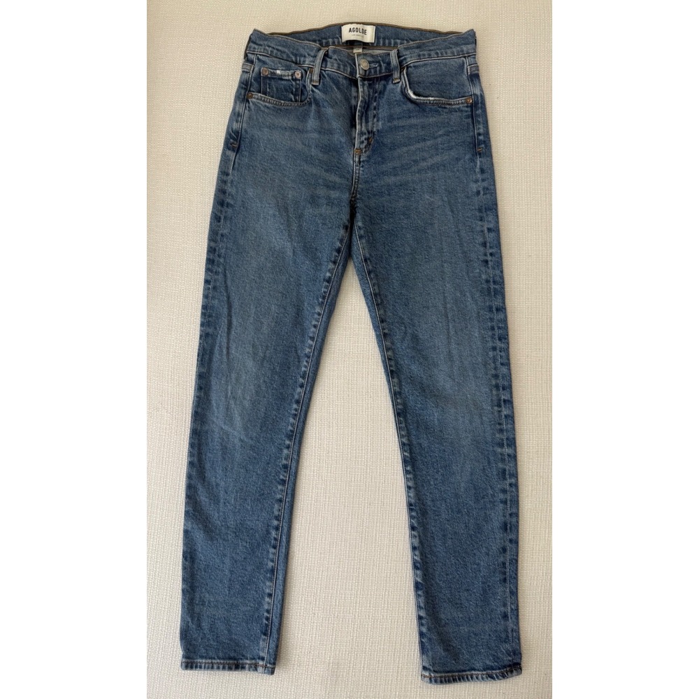 AGOLDE Toni Jeans Womens 25 Slim Straight Leg Mid Rise Medium Wash Excellent